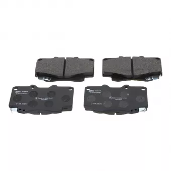 Jeu de 4 plaquettes de frein avant VALEO 302479