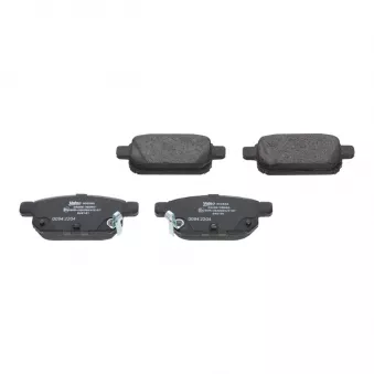 Jeu de 4 plaquettes de frein arrière VALEO 302582
