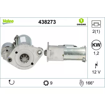 Démarreur VALEO 438273