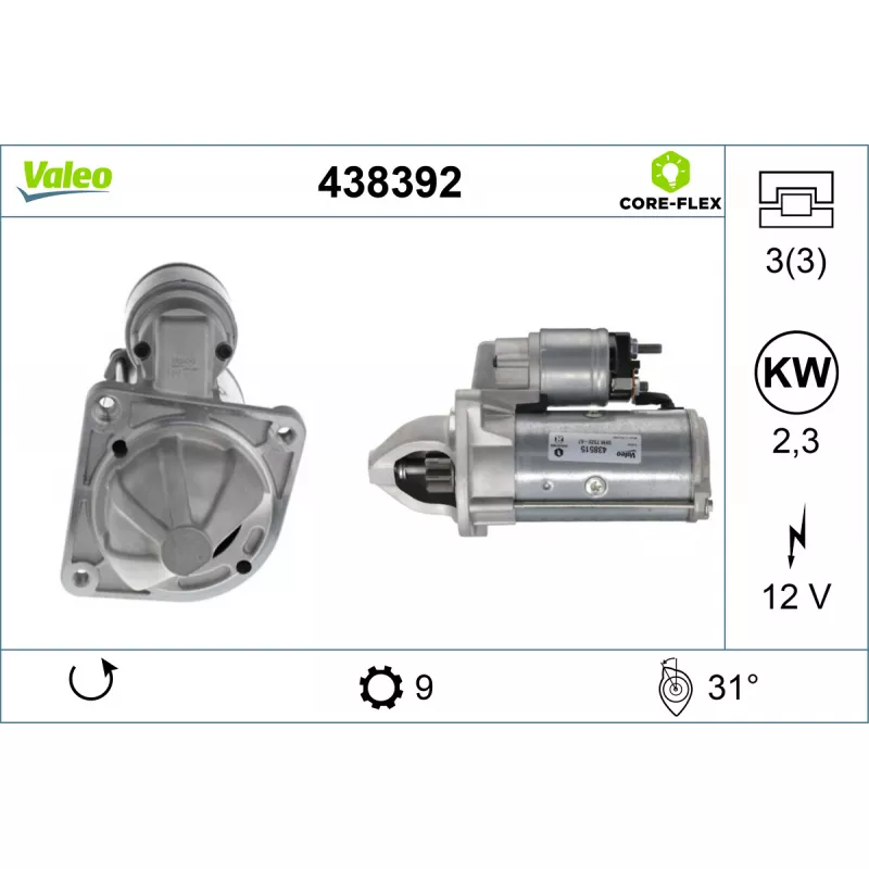 Démarreur VALEO 438392