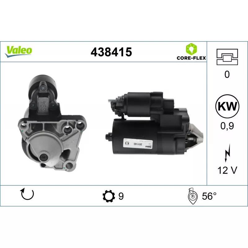 Démarreur VALEO 438415