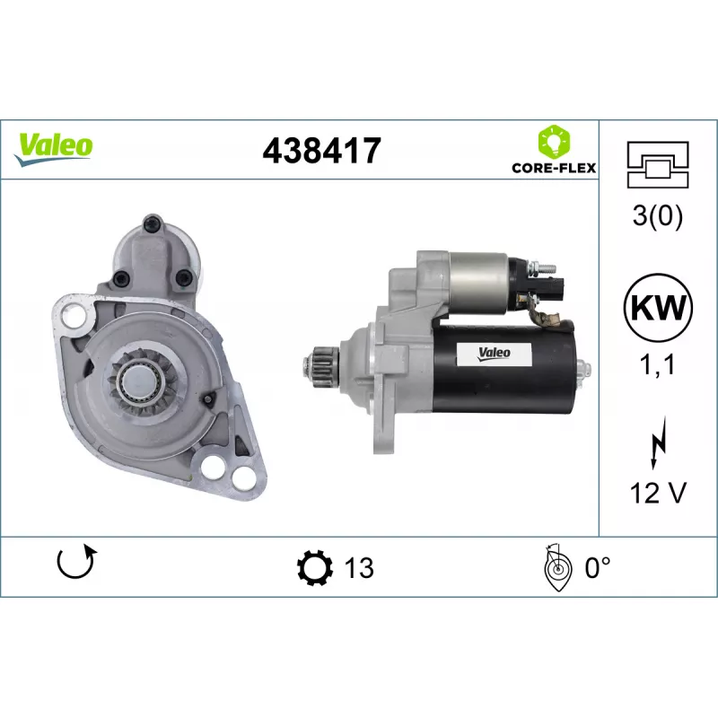 Démarreur VALEO 438417