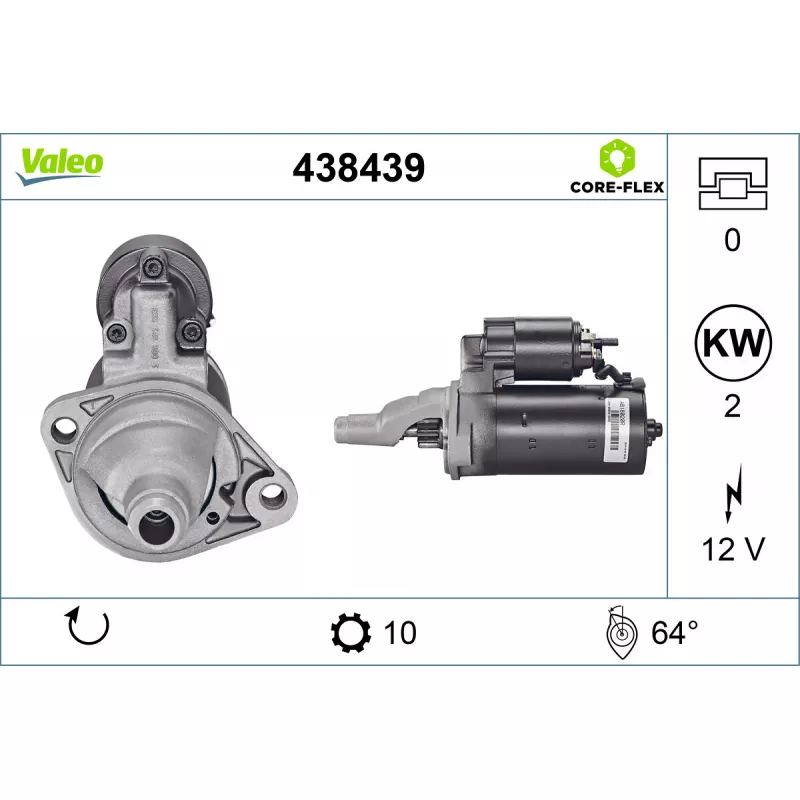 Démarreur VALEO 438439
