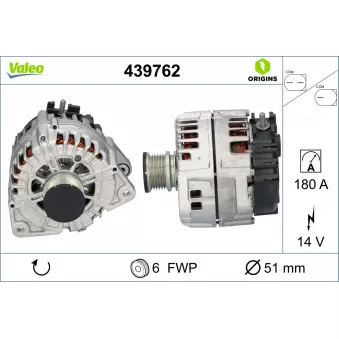 Alternateur VALEO 439762