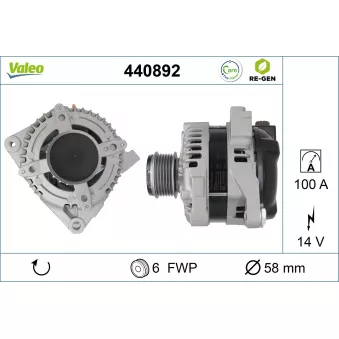 Alternateur VALEO 440892