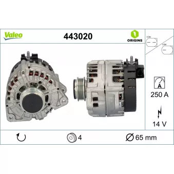 Alternateur VALEO 443020