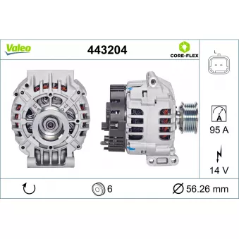 Alternateur VALEO 443204