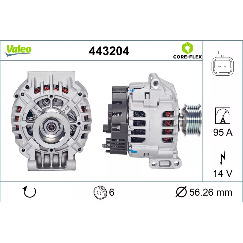 Alternateur VALEO 443204