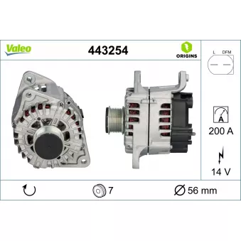 Alternateur VALEO 443254