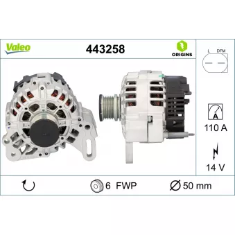 Alternateur VALEO 443258
