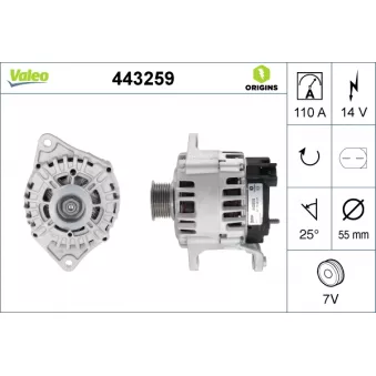Alternateur VALEO 443259
