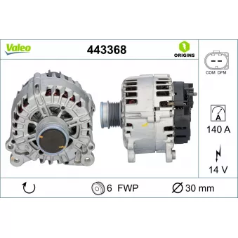 Alternateur VALEO 443368