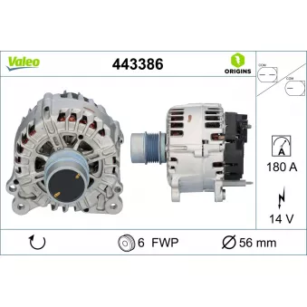 Alternateur VALEO 443386