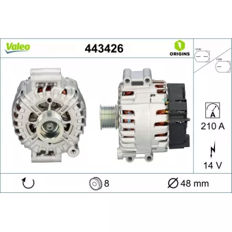 Alternateur VALEO 443426