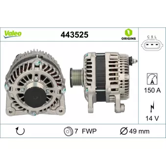 Alternateur VALEO 443525