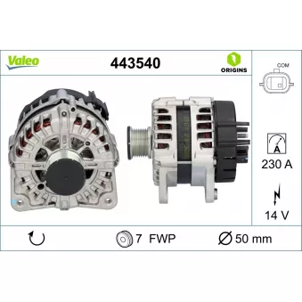 Alternateur VALEO 443540