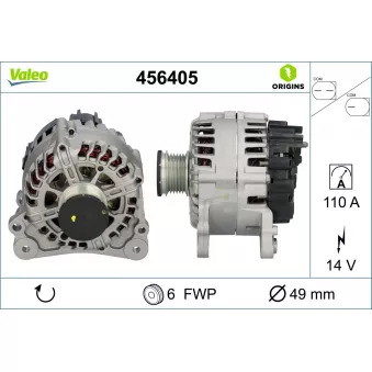 Alternateur VALEO 456405