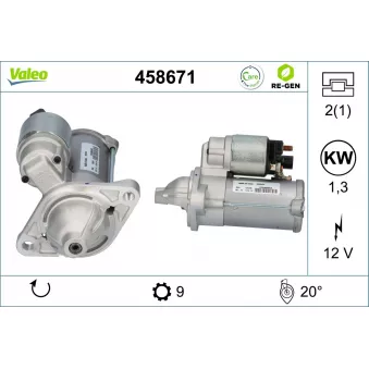 Démarreur VALEO 458671