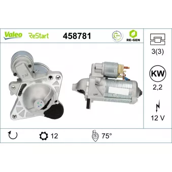 Démarreur VALEO 458781