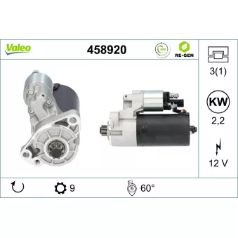 Démarreur VALEO 458920