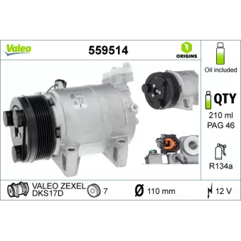 Compresseur, climatisation VALEO