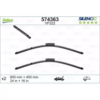 Kit balais d'essuie-glace VALEO 574363