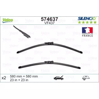 Kit balais d'essuie-glace VALEO 574637