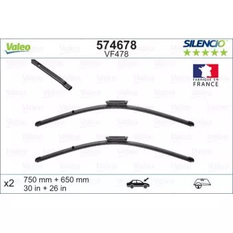 Kit balais d'essuie-glace VALEO