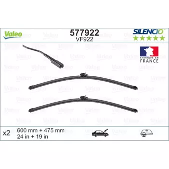 Kit balais d'essuie-glace VALEO 577922