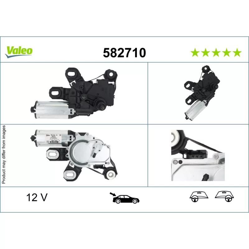 Moteur d'essuie-glace arrière droit VALEO 582710