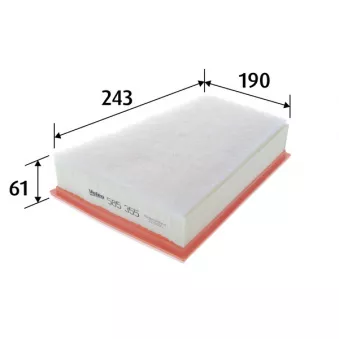 Filtre à air VALEO 585355
