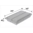 Filtre à air VALEO 585827 - Visuel 1