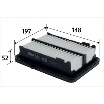 Filtre à air VALEO 585860