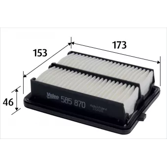 Filtre à air VALEO 585870