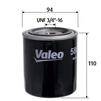 Filtre à huile VALEO 586134