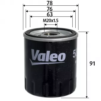 Filtre à huile VALEO 586156