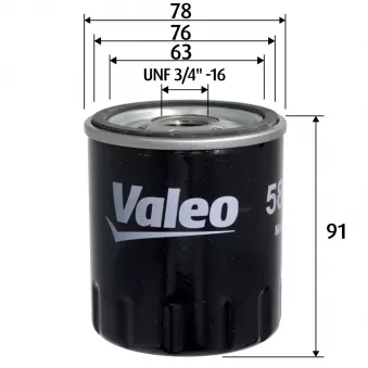 Filtre à huile VALEO 586157