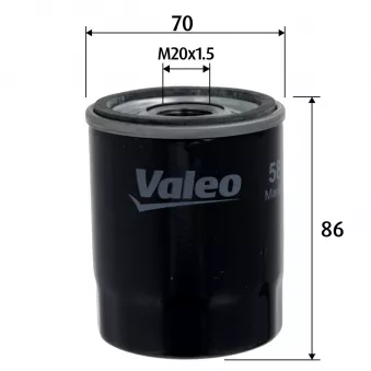 Filtre à huile VALEO 586177