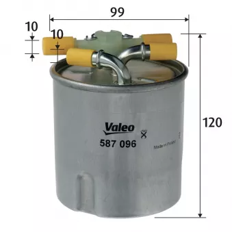 Filtre à carburant VALEO 587096