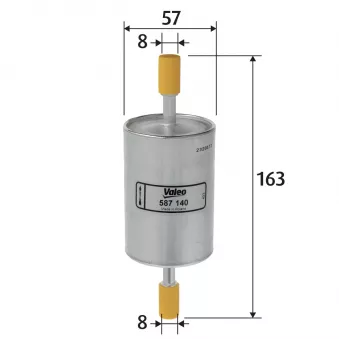 Filtre à carburant VALEO 587140