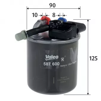 Filtre à carburant VALEO 587600