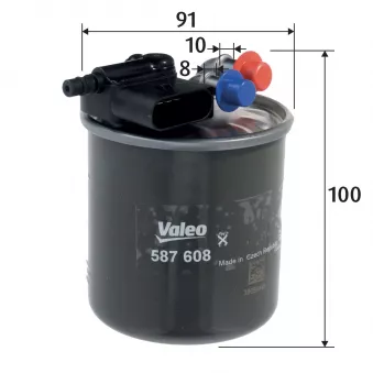 Filtre à carburant VALEO 587608