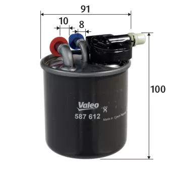 Filtre à carburant VALEO 587612