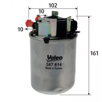Filtre à carburant VALEO 587614