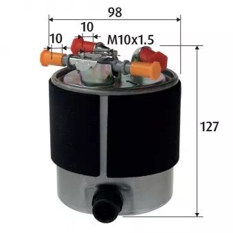 Filtre à carburant VALEO 587616