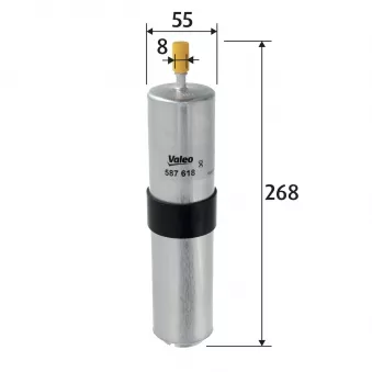 Filtre à carburant VALEO 587618