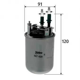 Filtre à carburant VALEO 587620