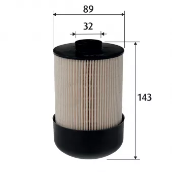 Filtre à carburant VALEO 587946