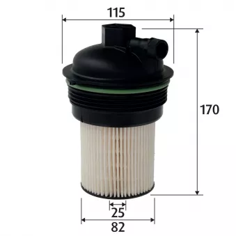 Filtre à carburant VALEO 587950