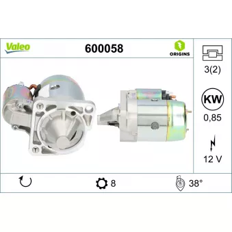 Démarreur VALEO 600058